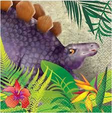 16 Dinosaur Beverage Napkins CLOSEOUT