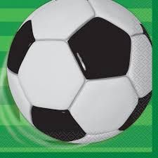 16pcs 3D Soccer Luncheon Napkins