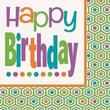 16 Citrus Dot Birthday Luncheon  Napkins CLOSEOUT