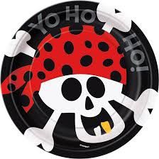 8pcs PIRATE FUN 7&quot; PLATES CLOSEOUT