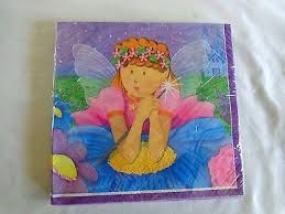 16 FAIRY PRINCESS BEVERAGE NAPKINS CLOSEOUT