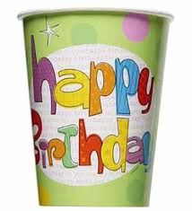8pcs Birthday Glee Cups CLOSEOUT