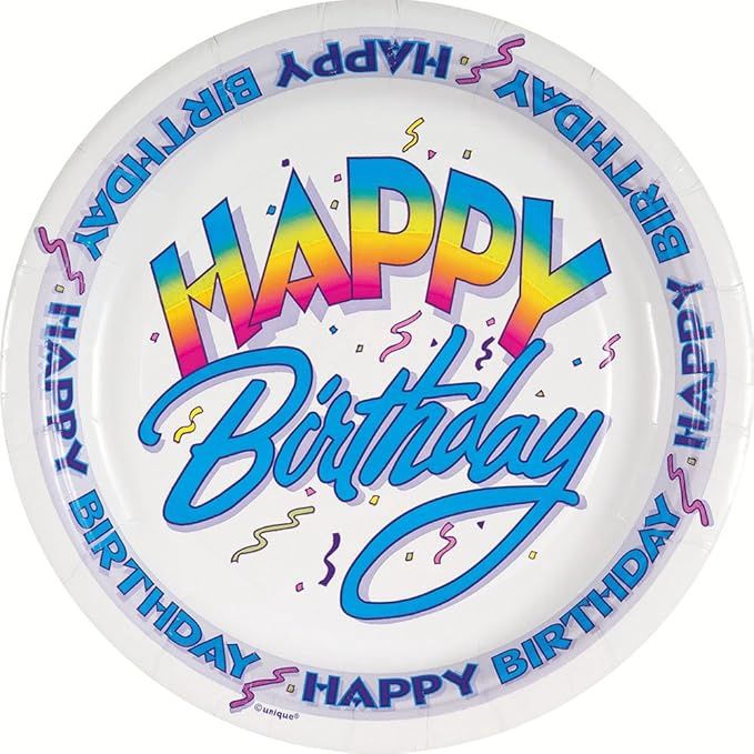 HAPPY BDAY 7&quot; PLATES CLOSEOUT