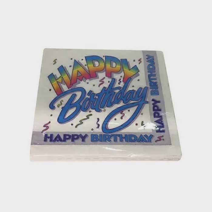 HAPPY BDAY LUNCHEON NAPKINS CLOSEOUT