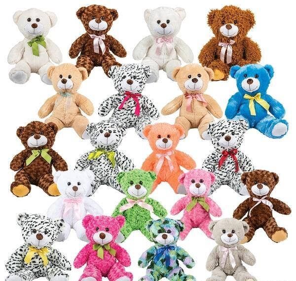 25&quot; Ribbon Bear Assortment