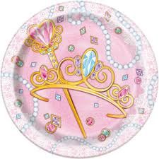 8pcs Pink Princess 7&quot; Plates CLOSEOUT