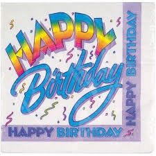 HAPPY BIRTHDAY BEVERAGE NAPKINS CLOSEOUT