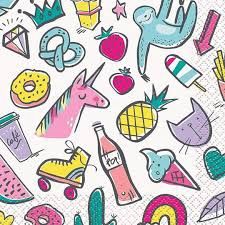 16 Favourite Things Birthday Beverage Napkins CLOSEOUT