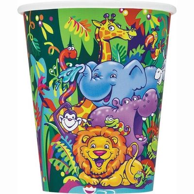 8 SMILING SAFARI 9 OZ CUPS CLOSEOUT