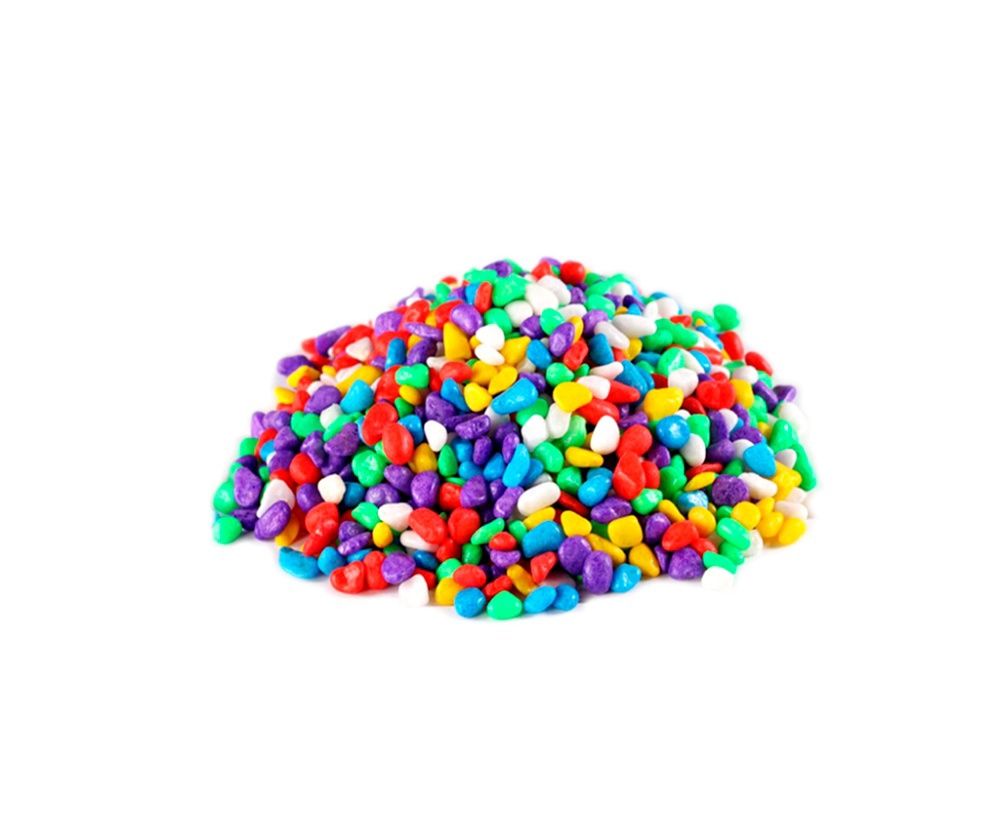 Fish Aquarium Multicolored Decorative Stones
