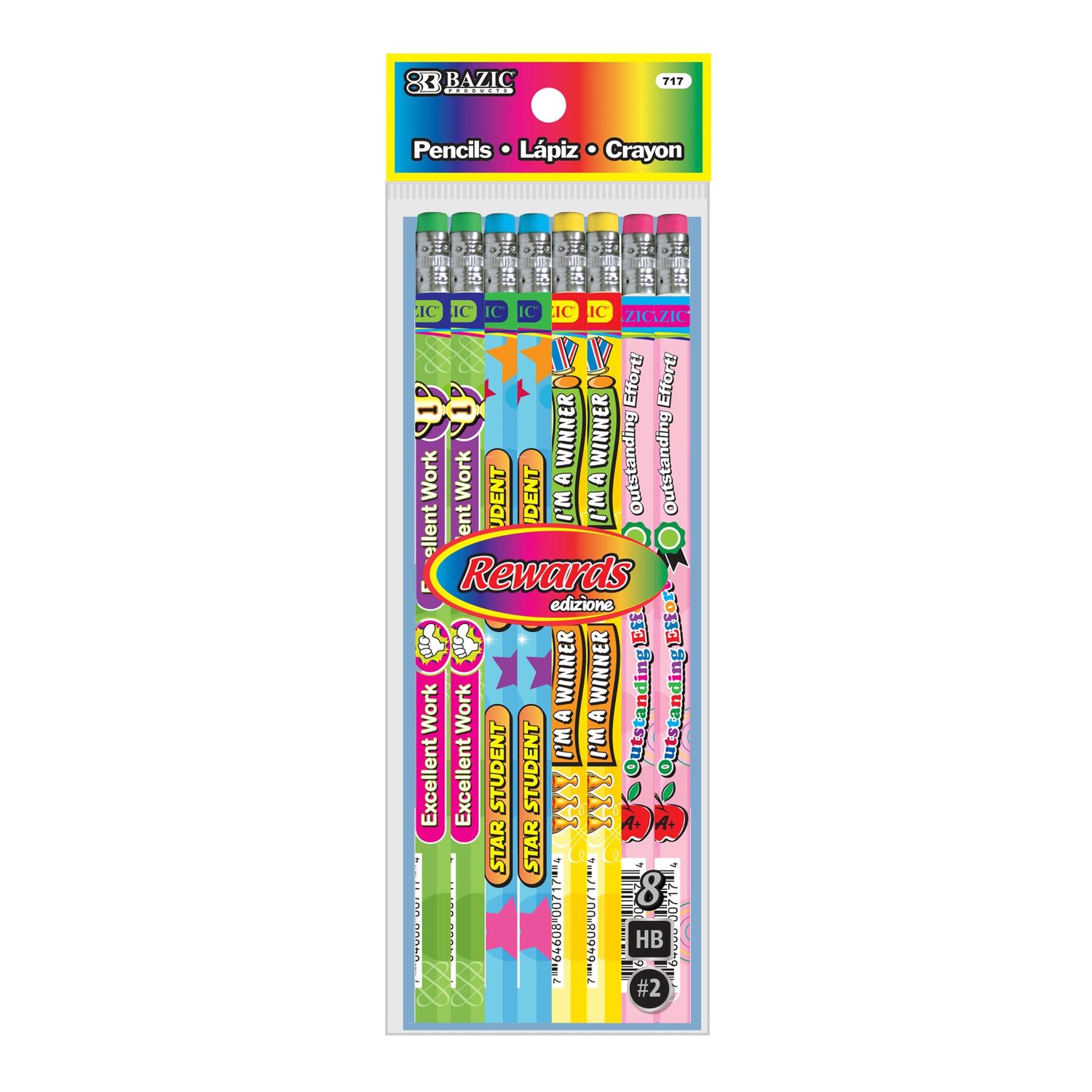 8pcs Reward Pencils (Pencils Stationery)