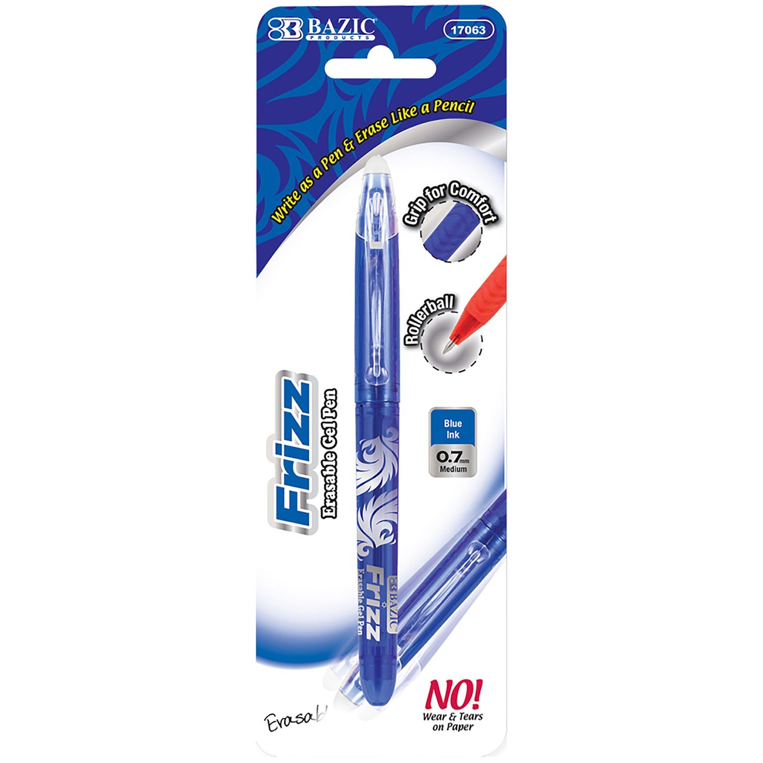 ROYAL BLUE FRIZZ CLICK ERASEABLE PEN Stationery
