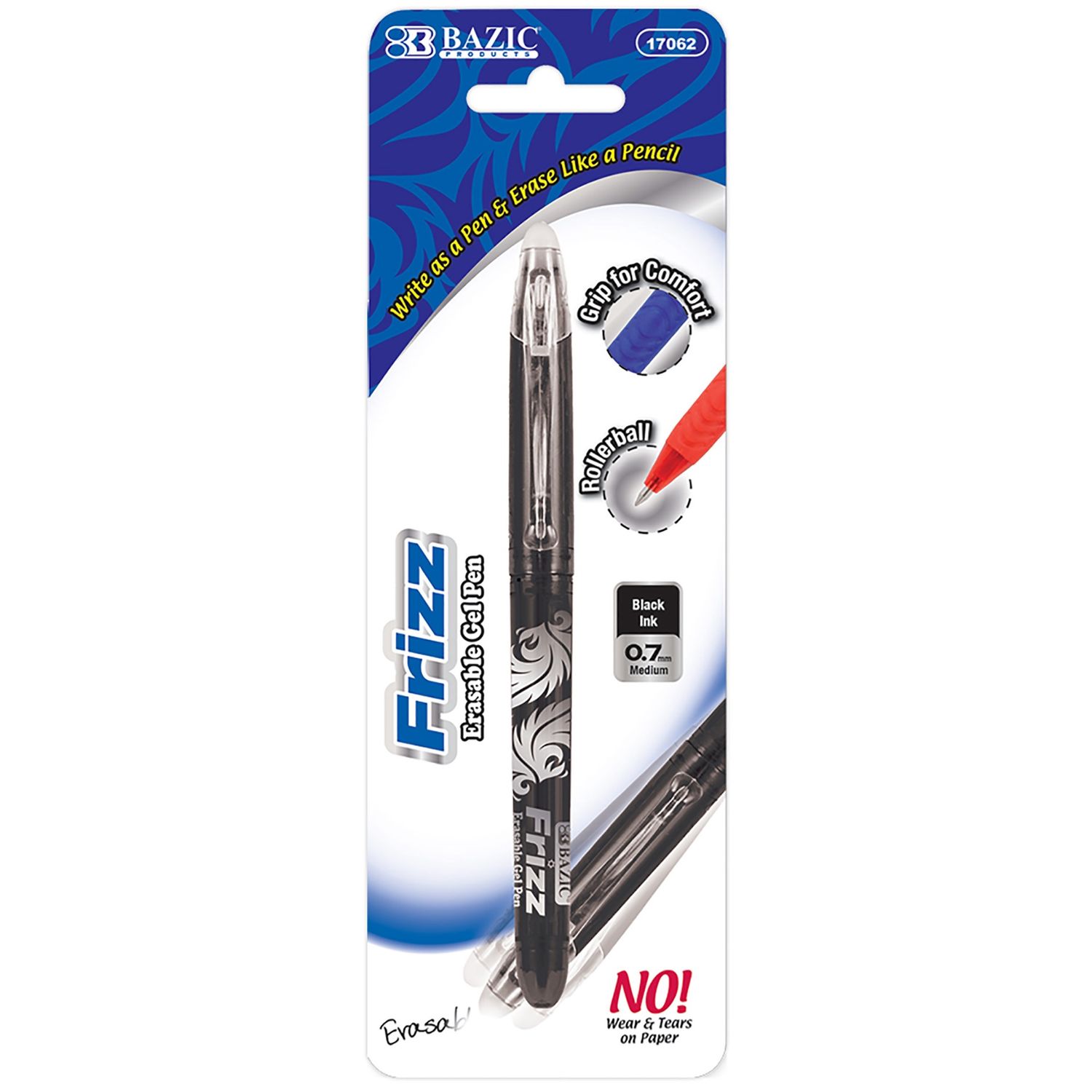 Black FRIZZ CLICK ERASEABLE PEN Stationery