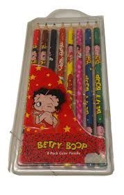 8pcs Betty Boop Color Pencils (Crayons Stationery)