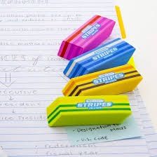 4pcs Stripes Erasers (Eraser Stationery)