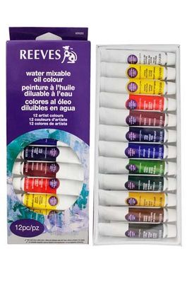 REEVES 12 COLORS OIL COLOURS Stationery
