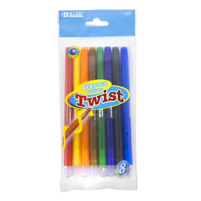 8pcs Crayons Twist (Crayon Stationery)