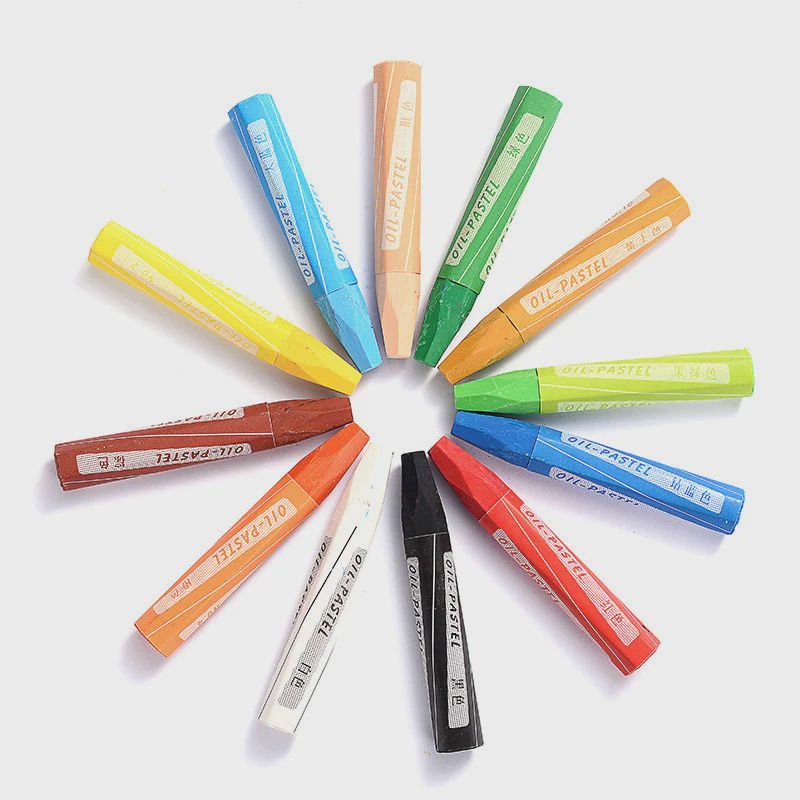 LEARNING DAYS 12 COLOR OIL PASTEL Stationery