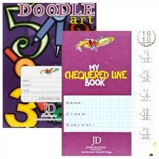 Chequered line exercise book Stationery