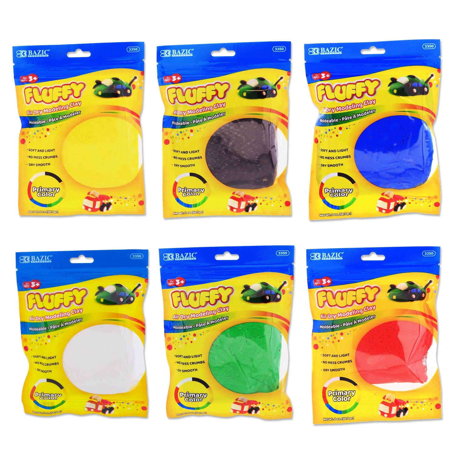 BAZIC FLUFFY AIR DRY MODELING CLAY Stationery
