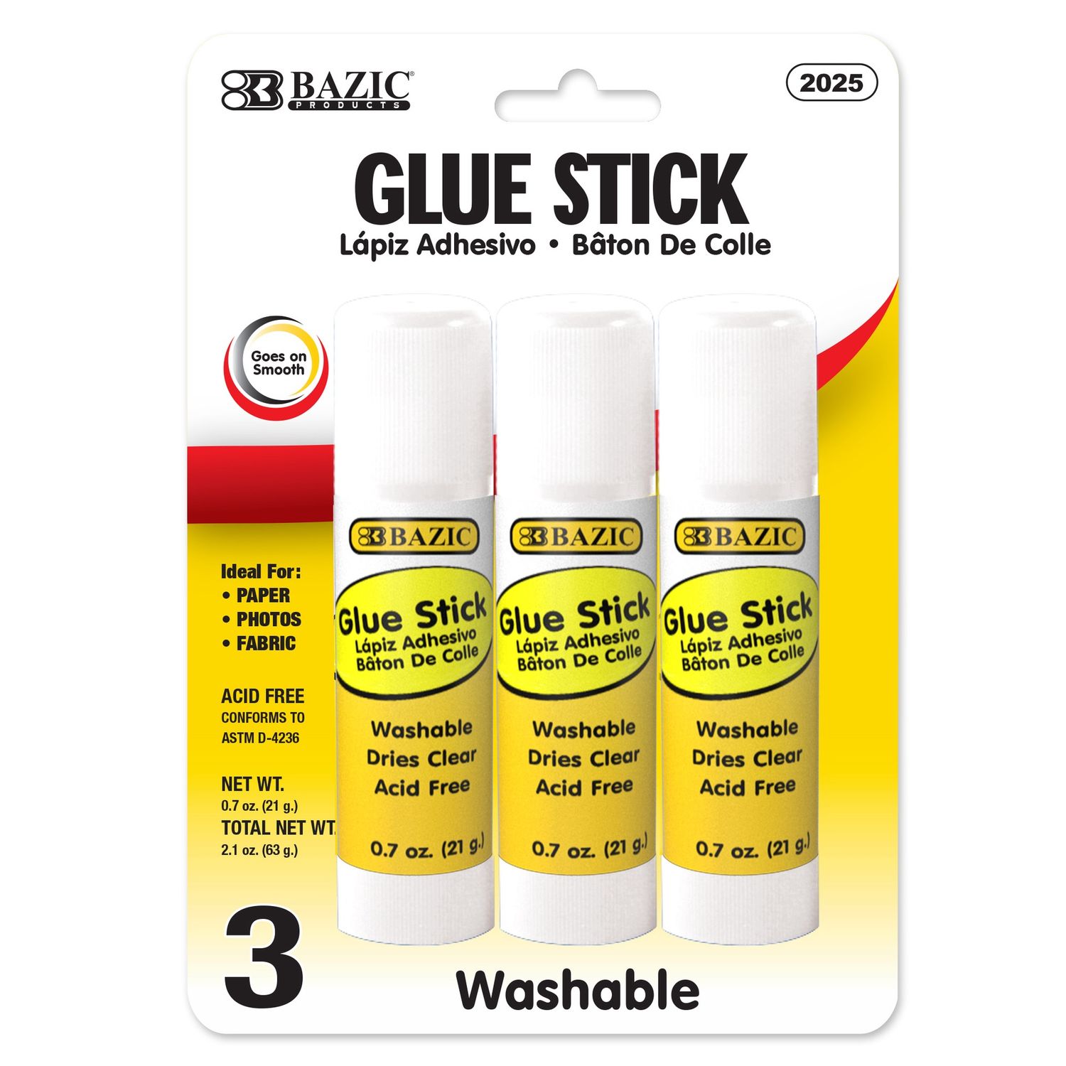 3pcs 21g Glue Stick (Glue Stationery)