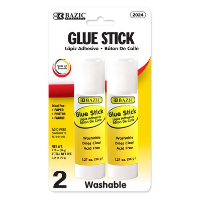 2pcs 2.54oz Glue Sticks (Glue Stationery)