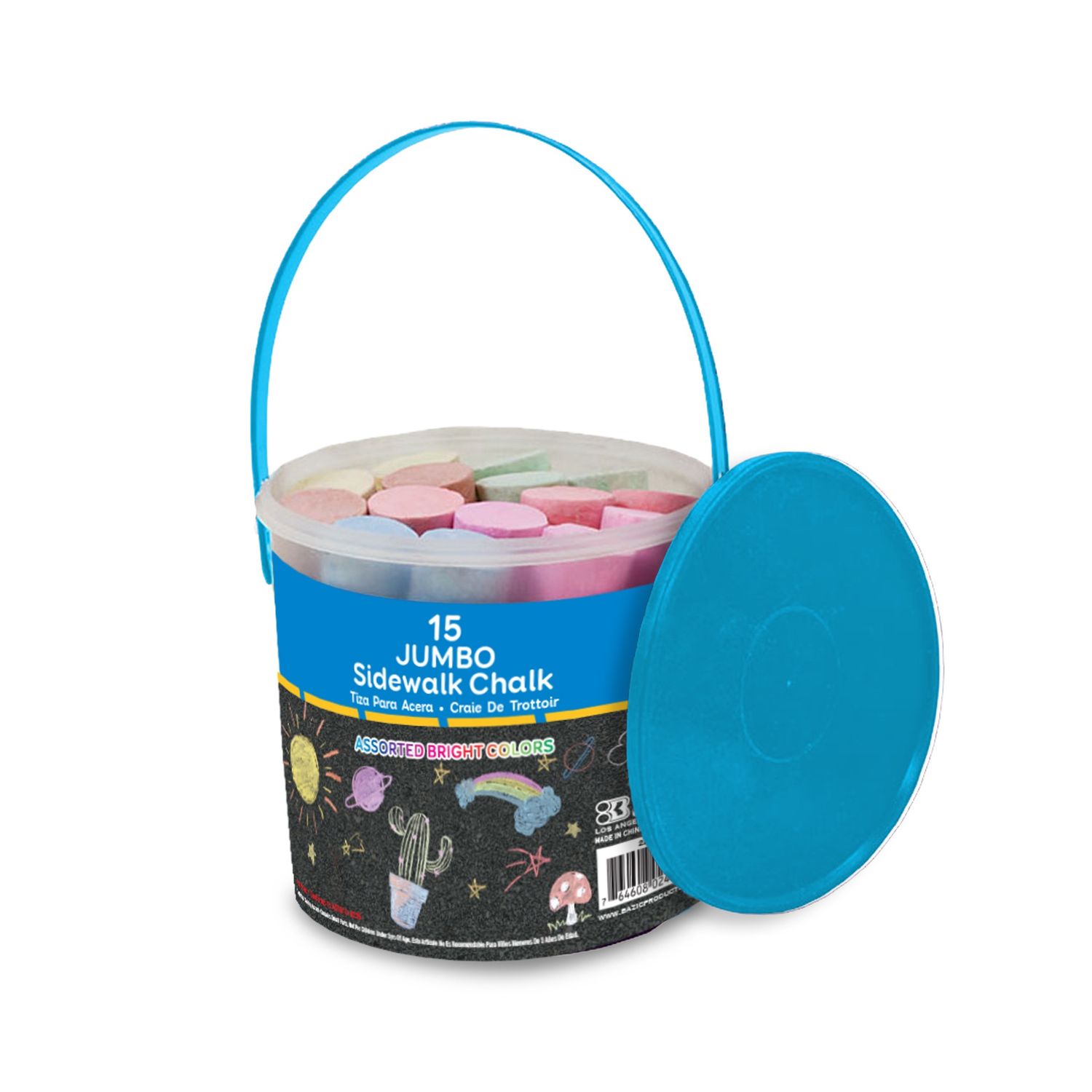 BAZIC sidewalk chalk 15 Stationery