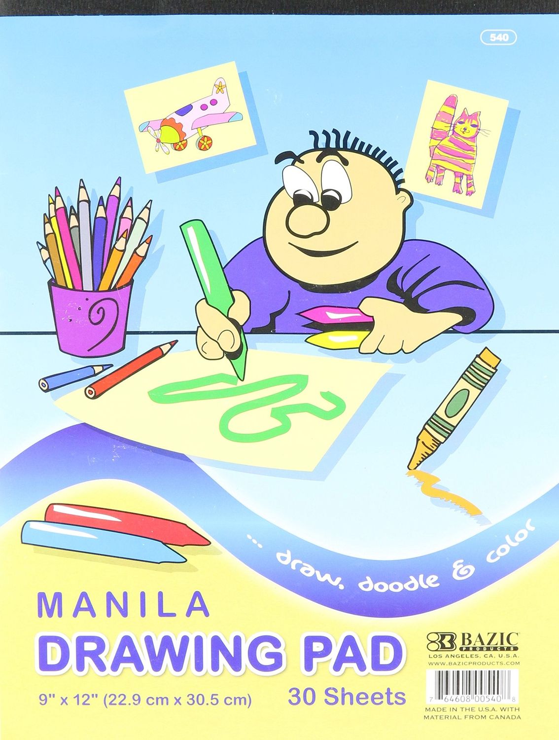 BAZIC MANILA DRAWING PAD 40 SHEETS Stationery