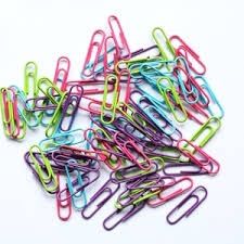 STERLING STATIONERY 100 COLORED PAPER CLIPS Stationery