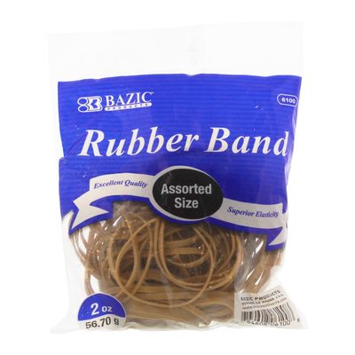 2oz Assorted Size Rubber Bands (Bands Stationery)