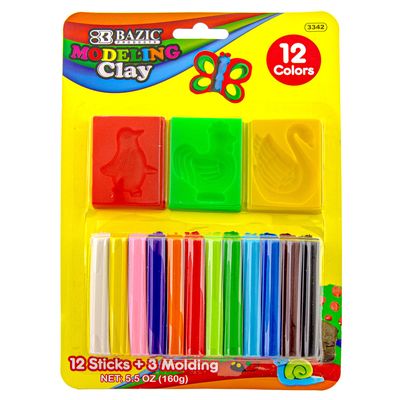 CREATE 12 COLORS MOLDING CLAY Stationery