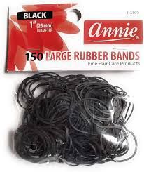 Black rubber bands 300 Stationery
