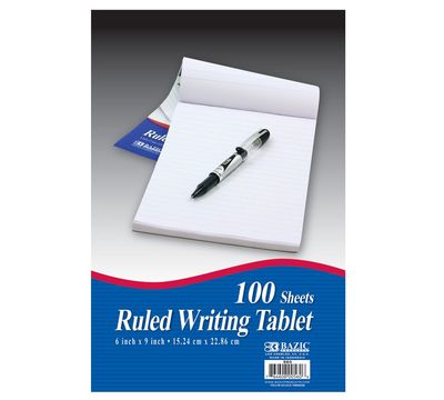 100 Sheet Ruled Writing Tablet (Book Stationery)