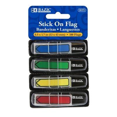 100pcs Stick on Flags (Label Stationery)