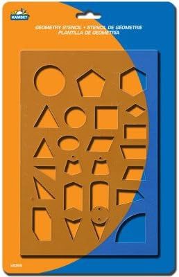 GEOMERTRY SHAPE STENCIL KAMSET (Stationery)