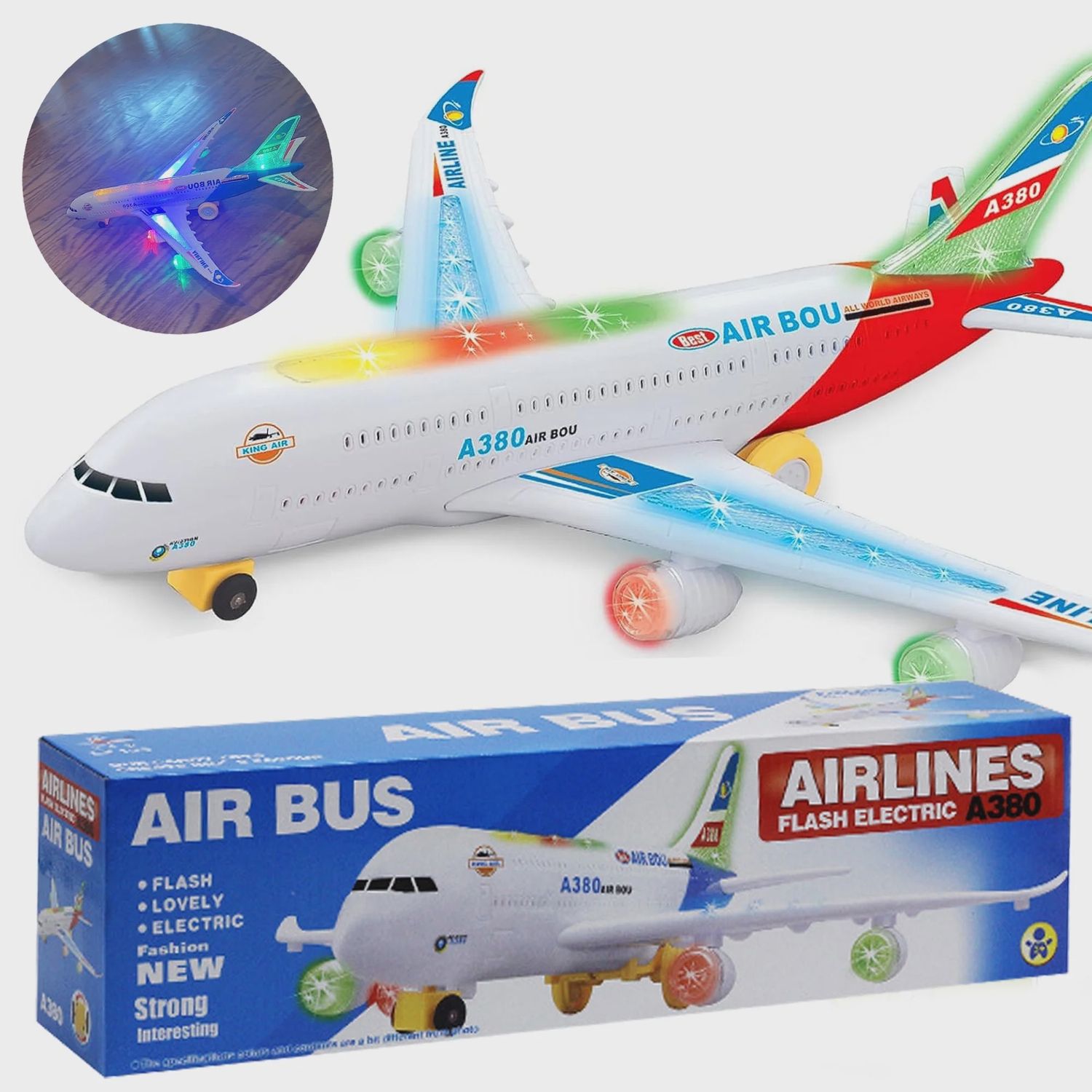 Airplane with Flash &amp; Sound (Boy Toys )
