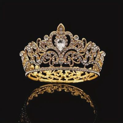 Baroque Style Round Crown Tiara