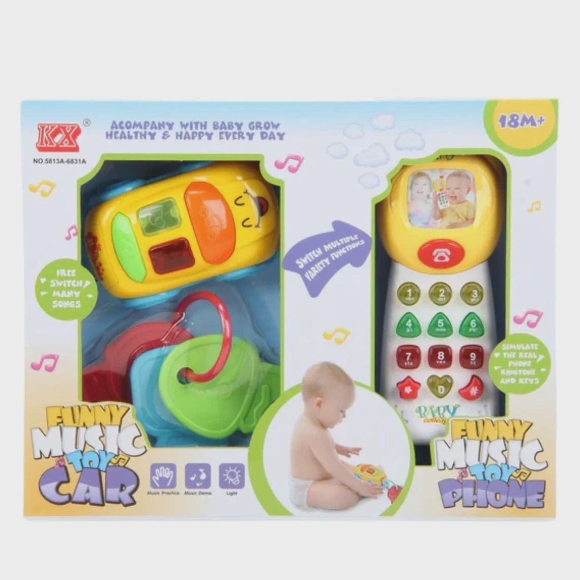 Musical Phone Toy with Car Baby Toy (Toys)