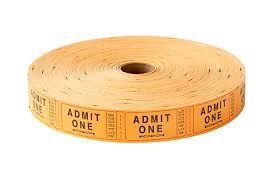 Admit One Tickets (Approximately 2000pcs)
