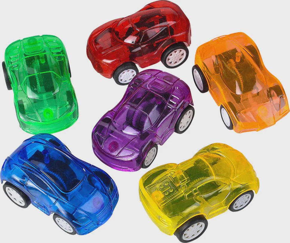 4 Mix Pull Back Cars (Party Favours)