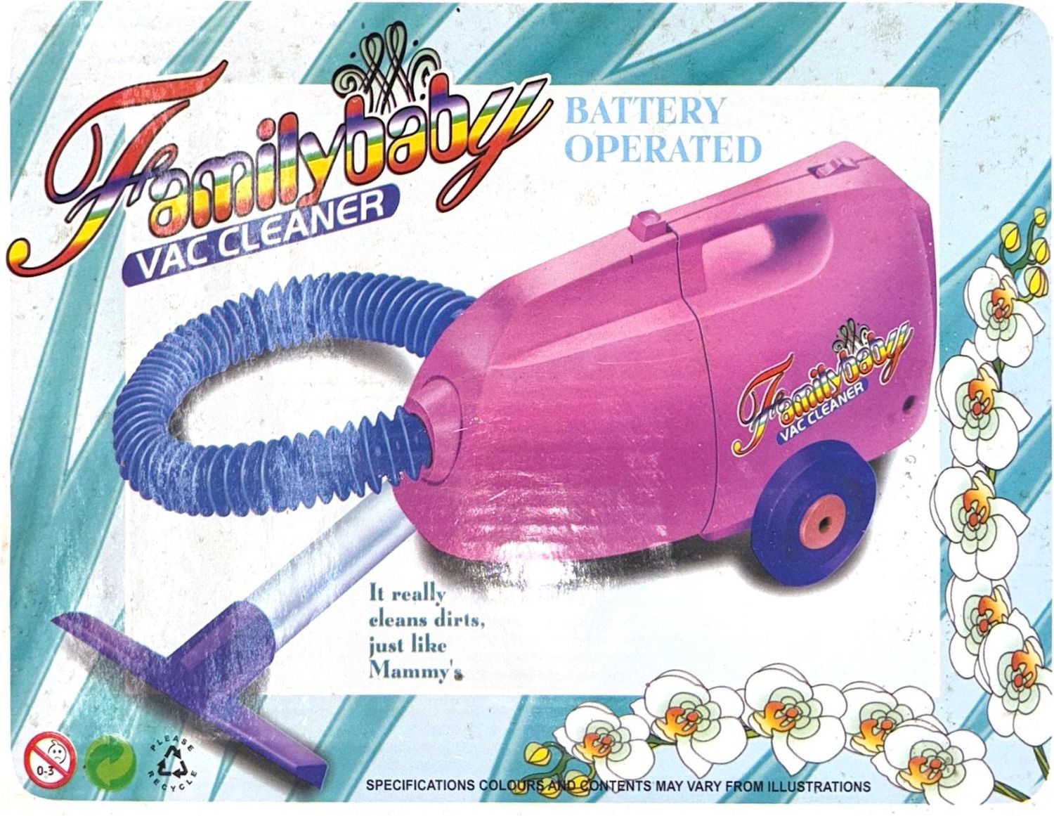 Family Baby Battery Operated Vacuum Cleaner (Girl Toys)
