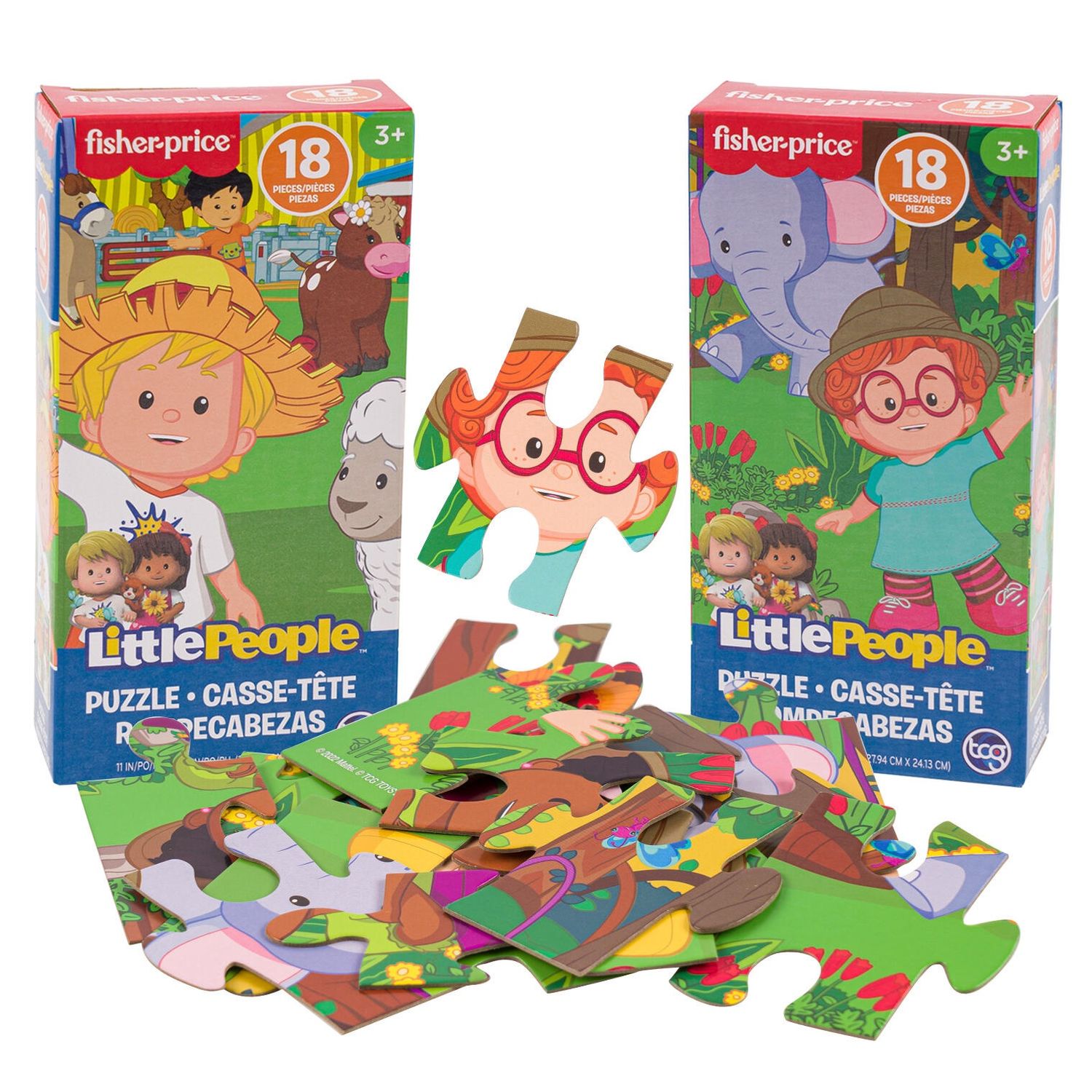18pcs Fisher-Price Little People Puzzles