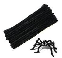 20pcs Black Stem Pipe Cleaners (Craft)