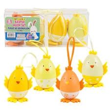 2.3&quot; 4pcs Easter Chicken Egg Decorations (Easter)