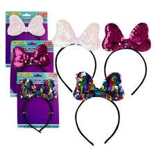 5.5&quot; Sequined Bow Headband