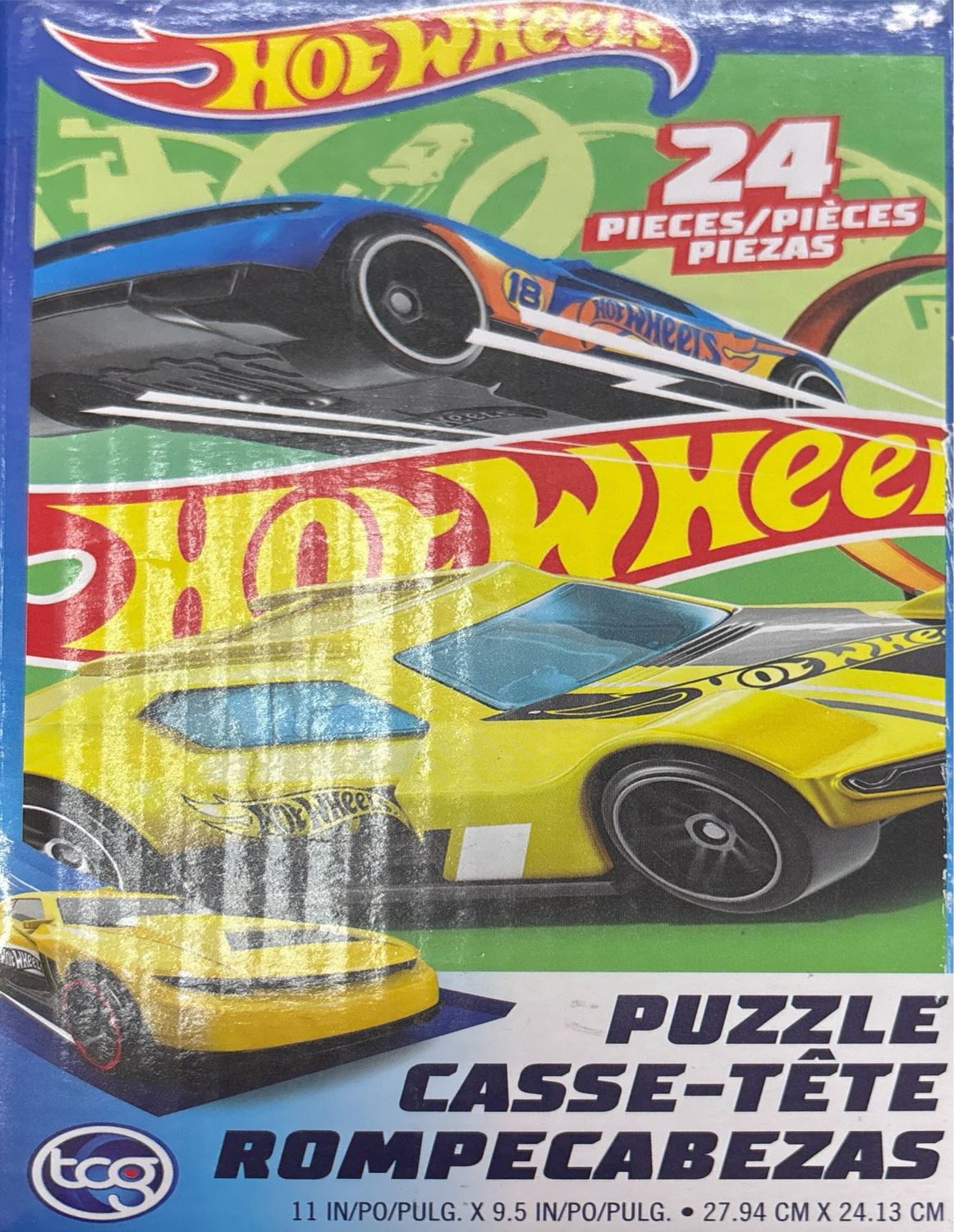 24pcs Hot Wheels Puzzles