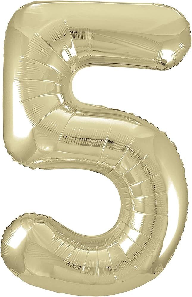 34&quot; #5 Champagne Gold Balloon (Helium)