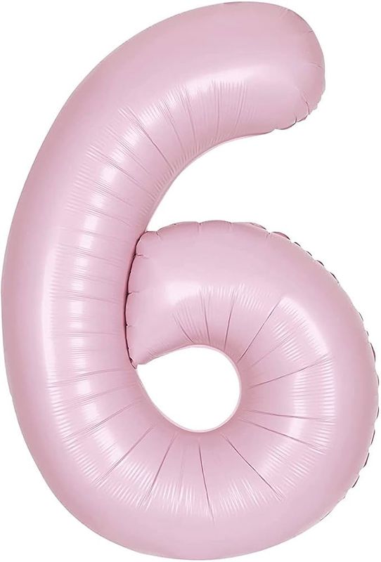 34&quot; #6 Matte Pink Balloon (Helium)