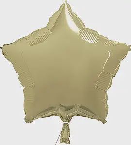 18&quot; Champagne Gold Star Foil Balloon (Helium)