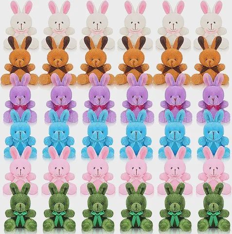 2pcs 4&quot; Mini Plush Easter Bunny (Easter)